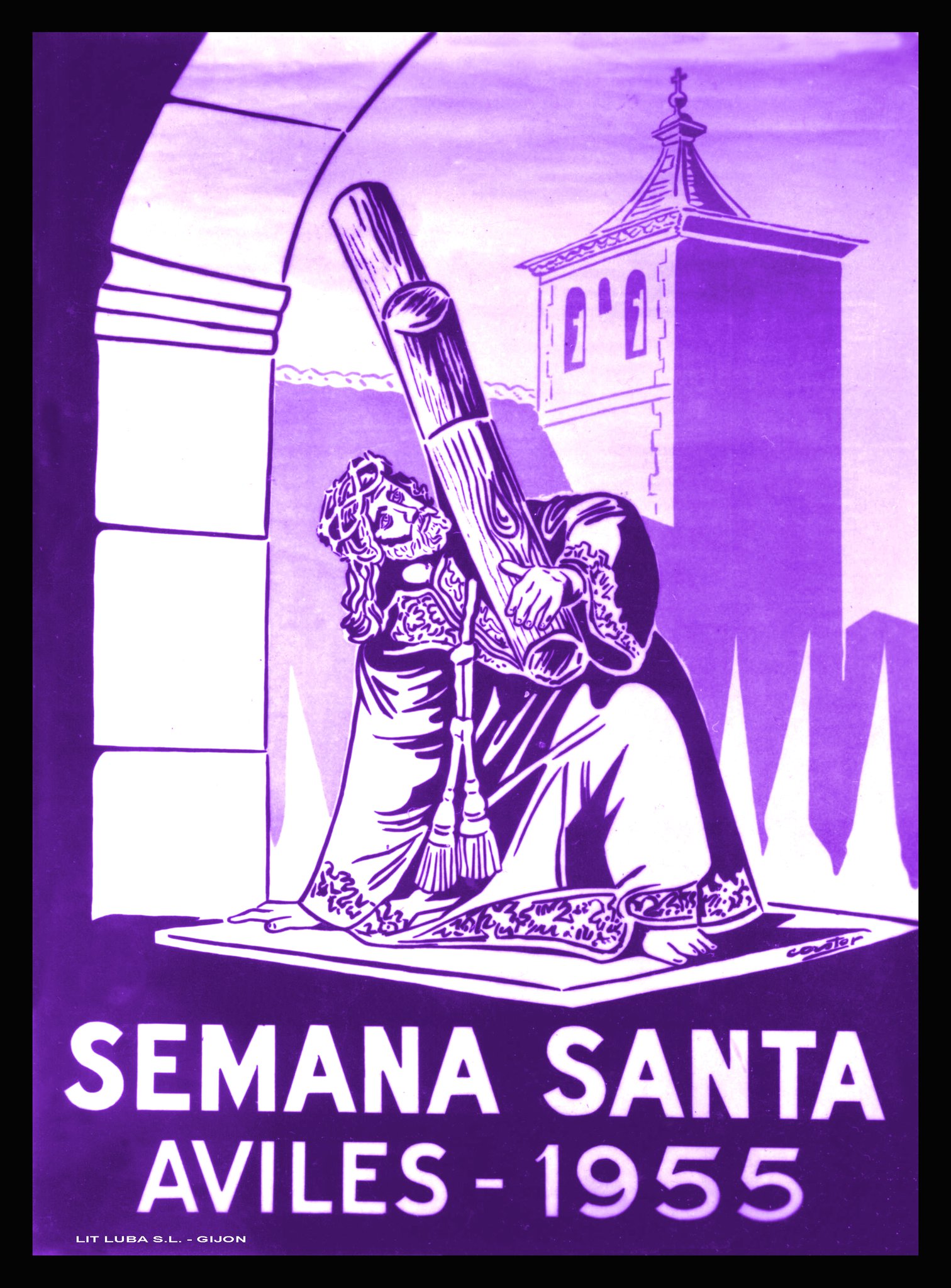 Semana Santa en Avilés 1955 Avilés